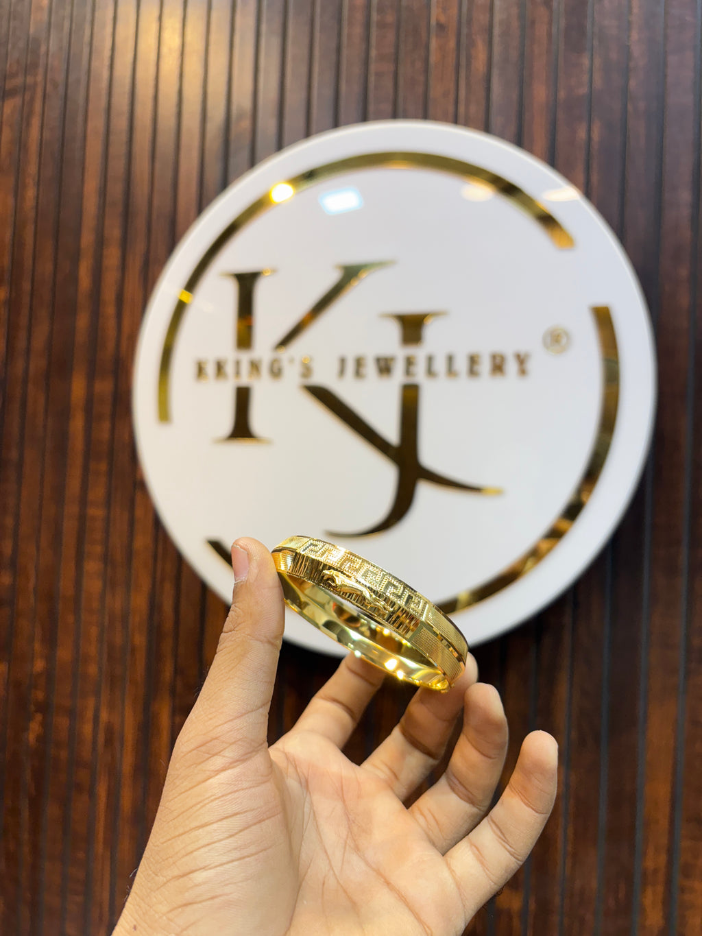 GOLD PLATED JAGUAR KADA....🔥✅