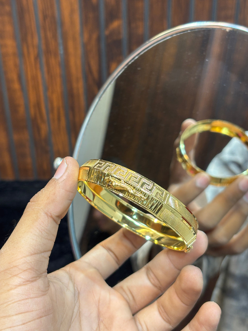 GOLD PLATED JAGUAR KADA....🔥✅