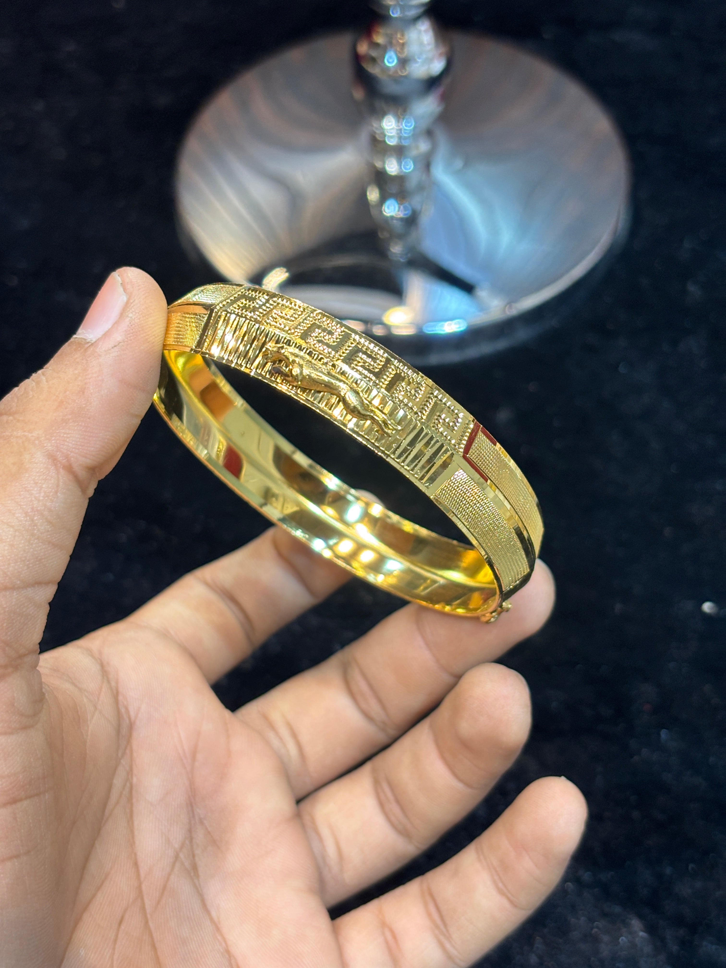 GOLD PLATED JAGUAR KADA....🔥✅