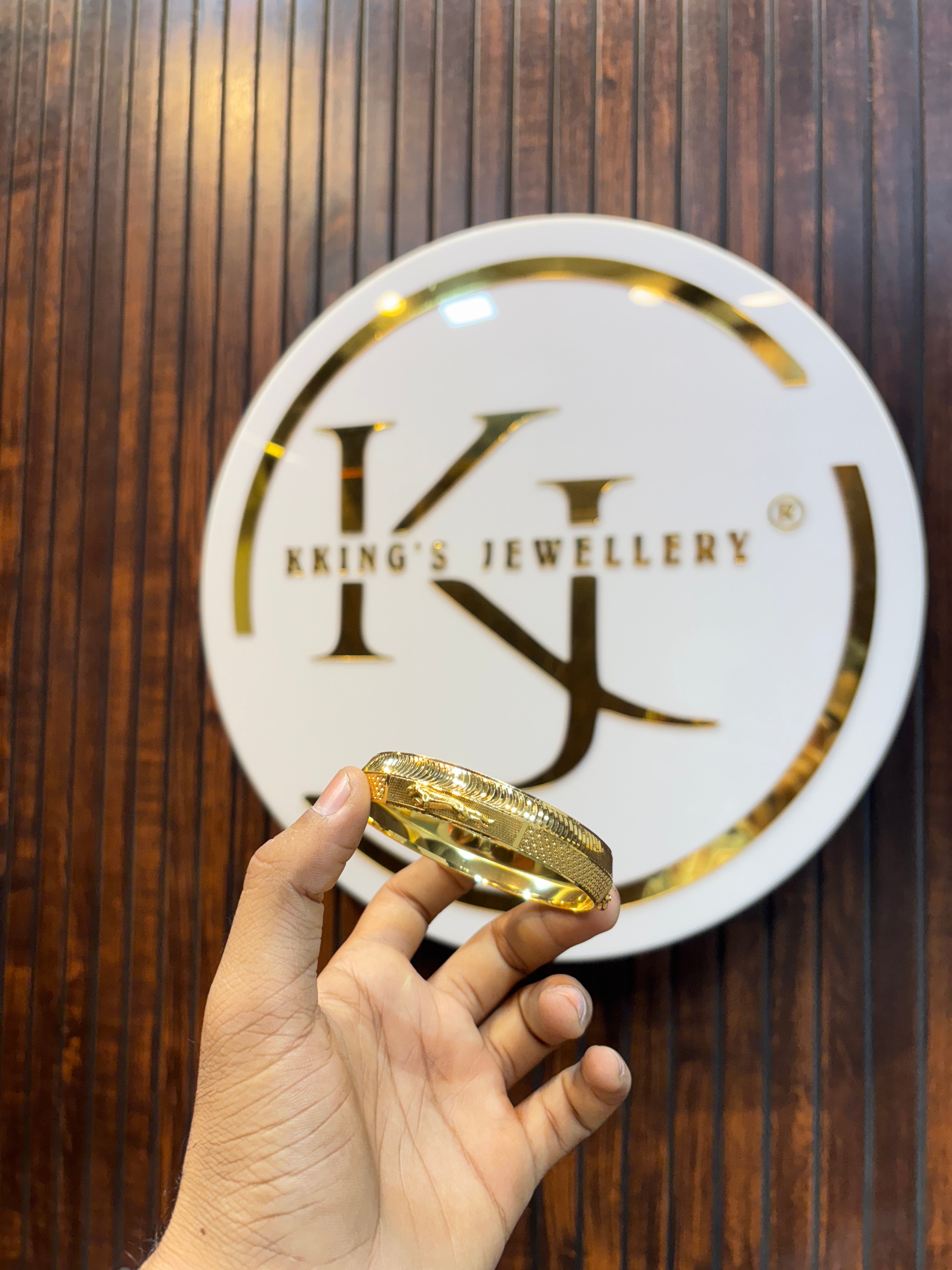 GOLD PLATED JAGUAR KADA....🔥✅