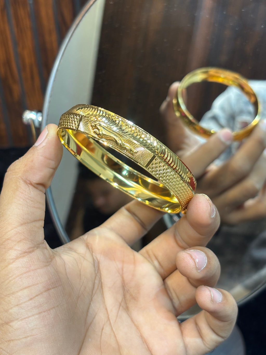 GOLD PLATED JAGUAR KADA....🔥✅
