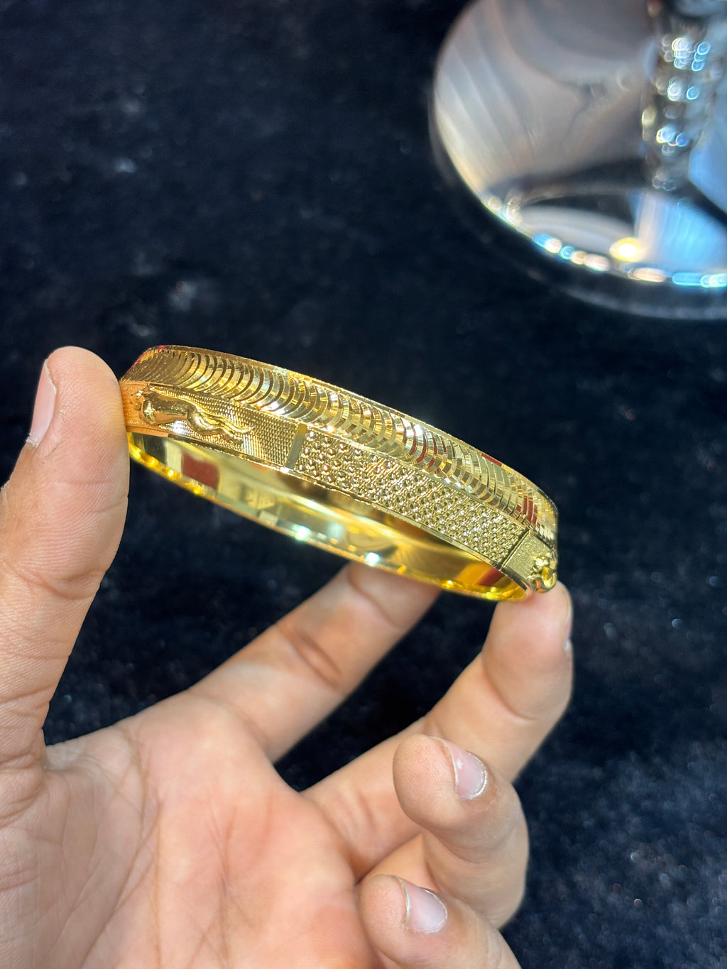 GOLD PLATED JAGUAR KADA....🔥✅