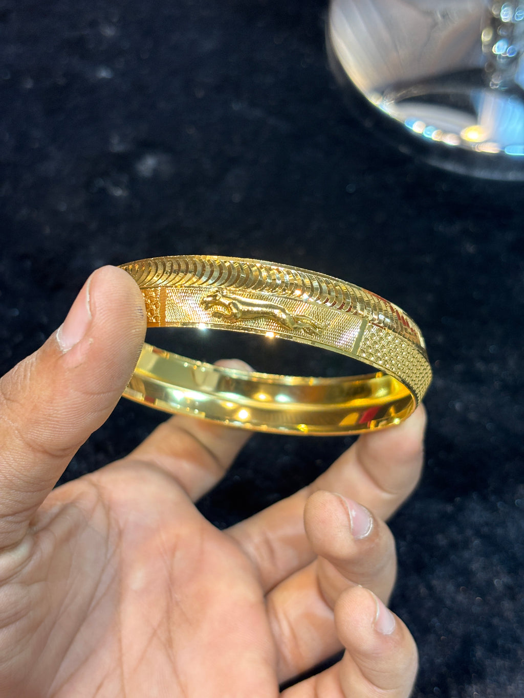 GOLD PLATED JAGUAR KADA....🔥✅