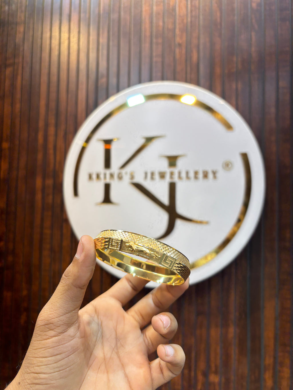 GOLD PLATED JAGUAR KADA....🔥✅