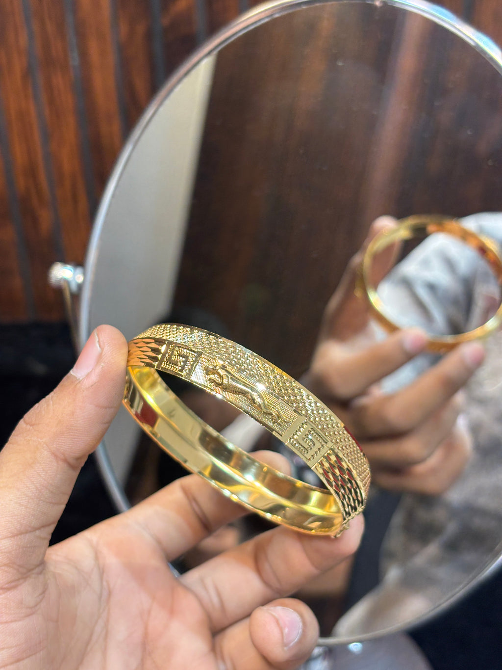 GOLD PLATED JAGUAR KADA....🔥✅