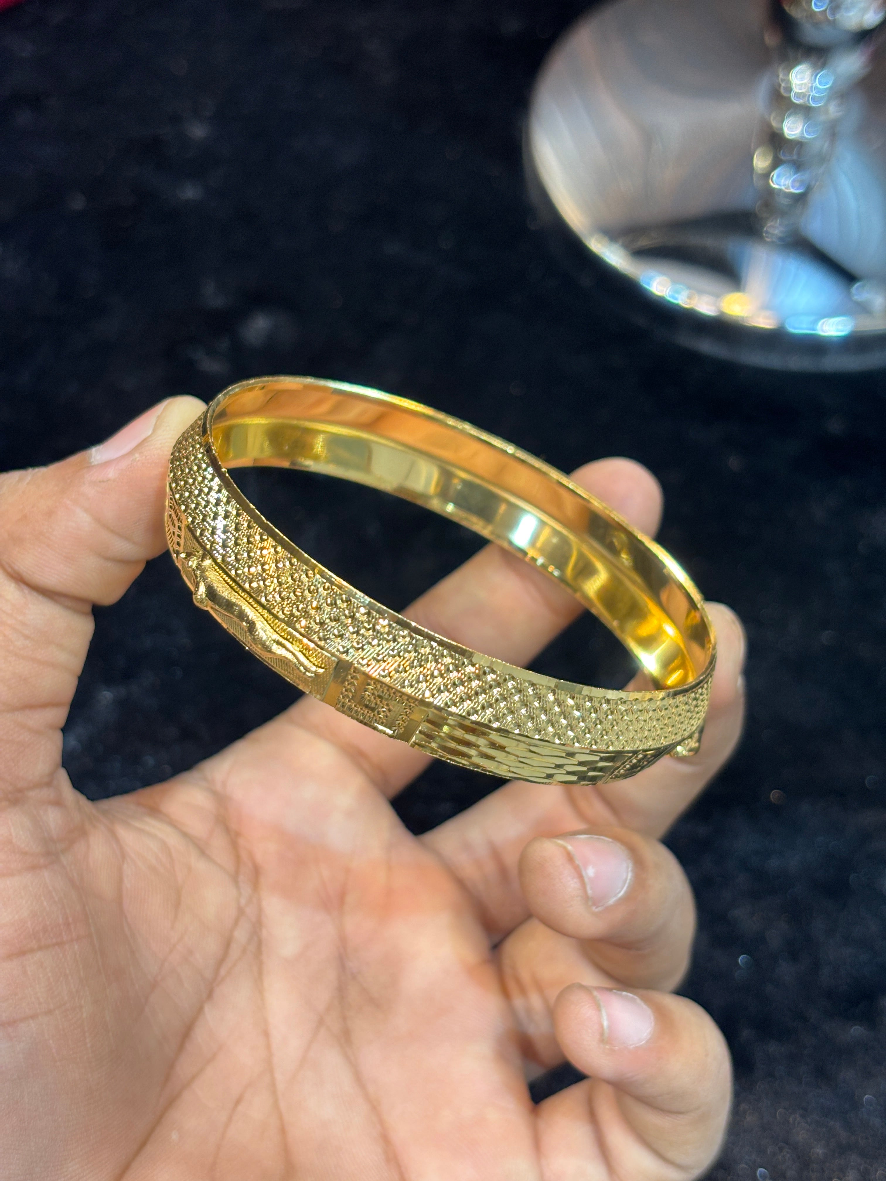 GOLD PLATED JAGUAR KADA....🔥✅