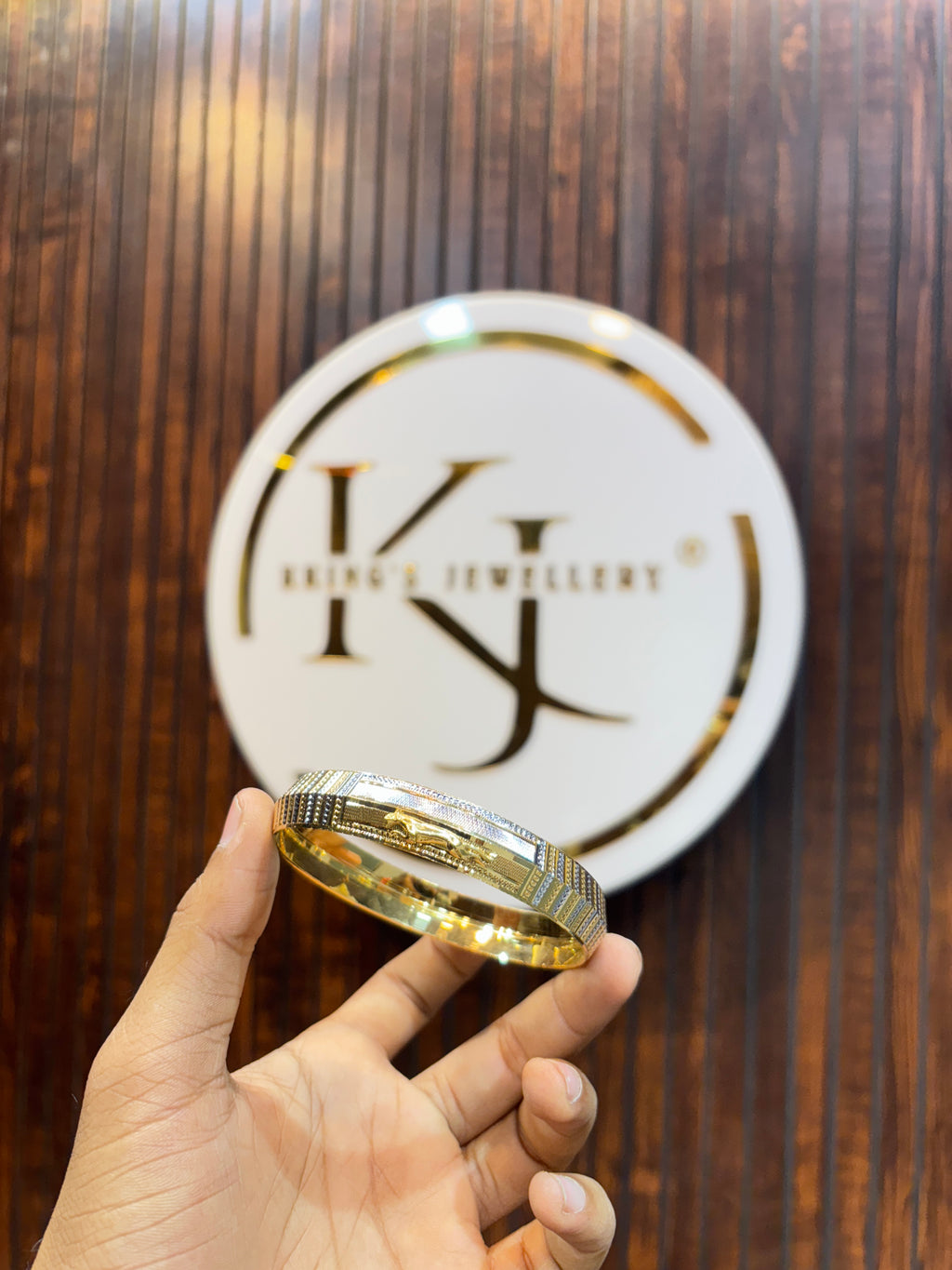 GOLD PLATED JAGUAR KADA....🔥✅