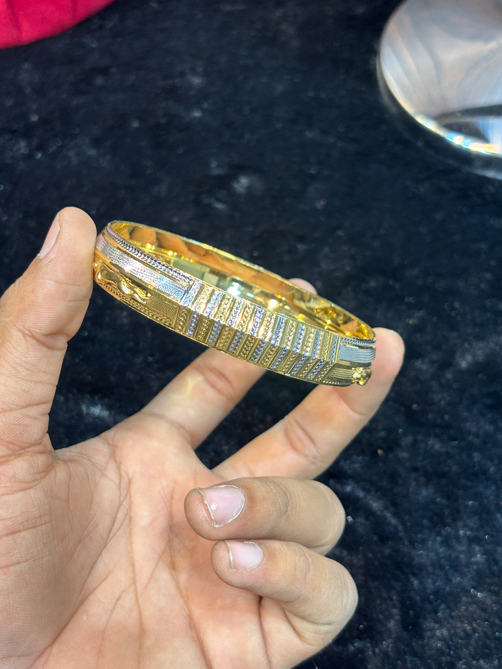 GOLD PLATED JAGUAR KADA....🔥✅