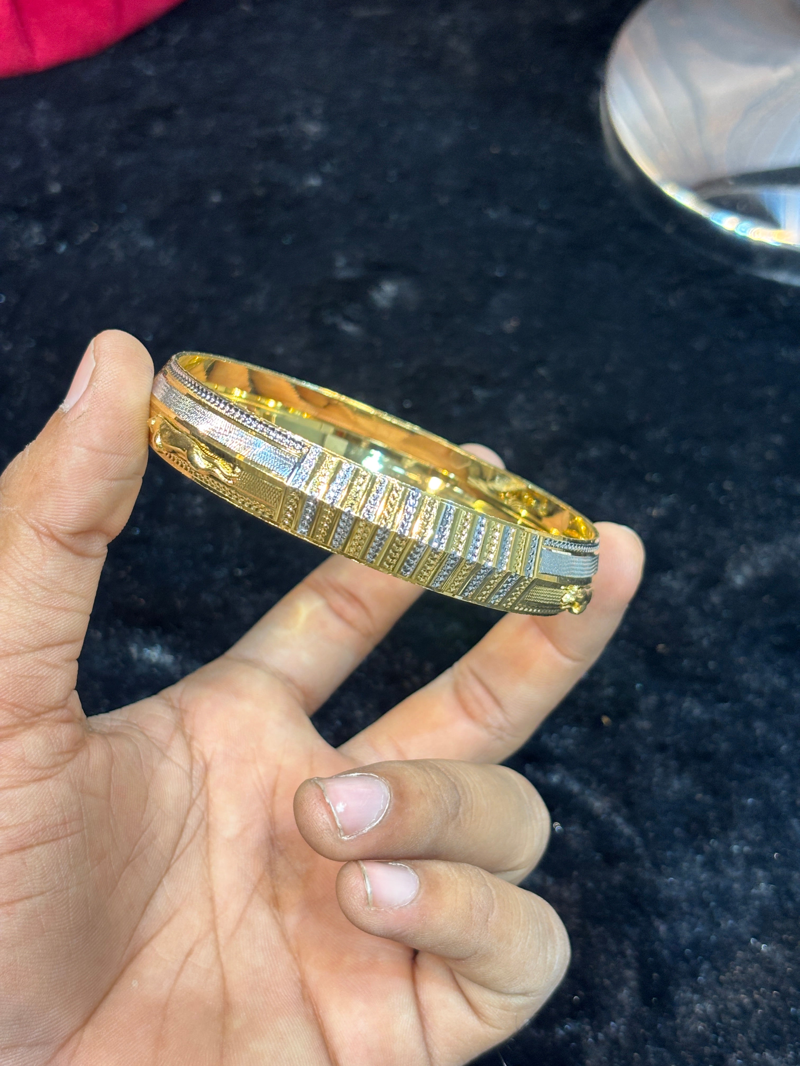 GOLD PLATED JAGUAR KADA....🔥✅