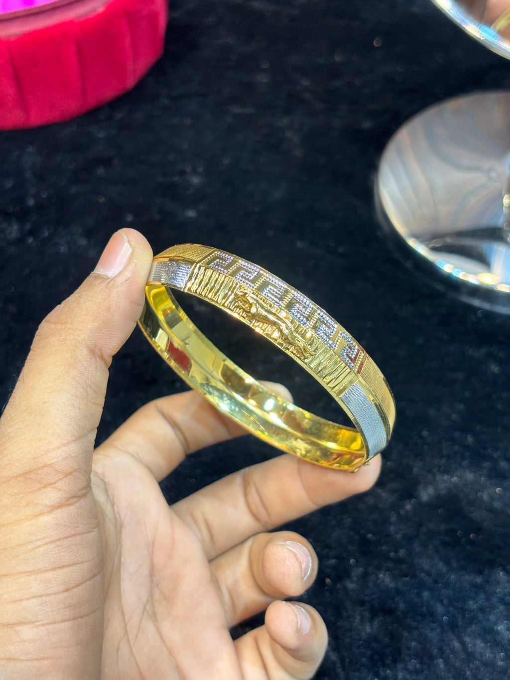 GOLD PLATED JAGUAR KADA....🔥✅
