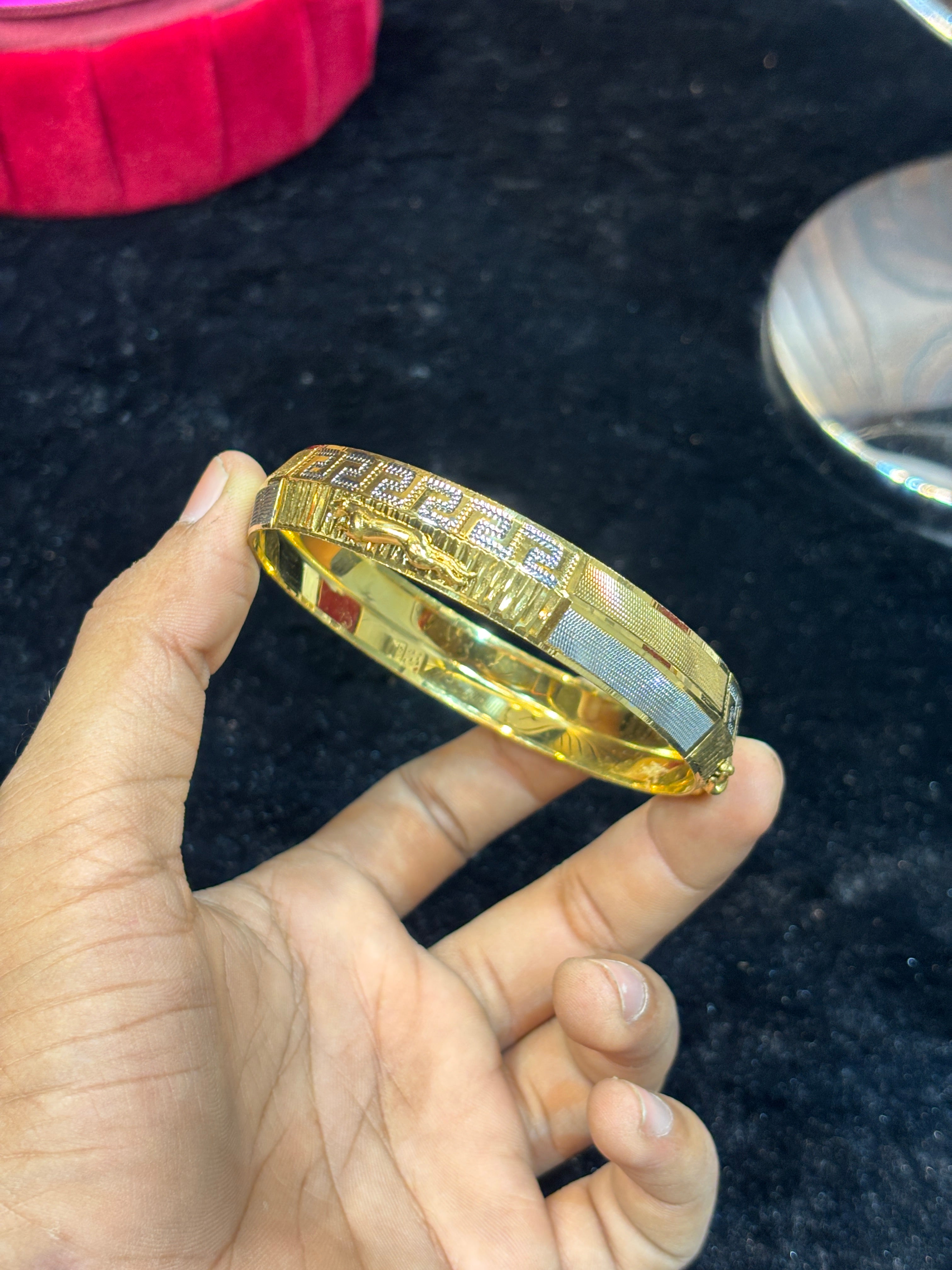 GOLD PLATED JAGUAR KADA....🔥✅