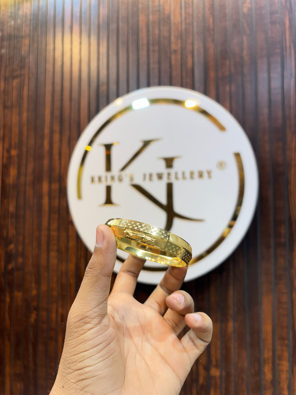GOLD PLATED JAGUAR KADA....🔥✅