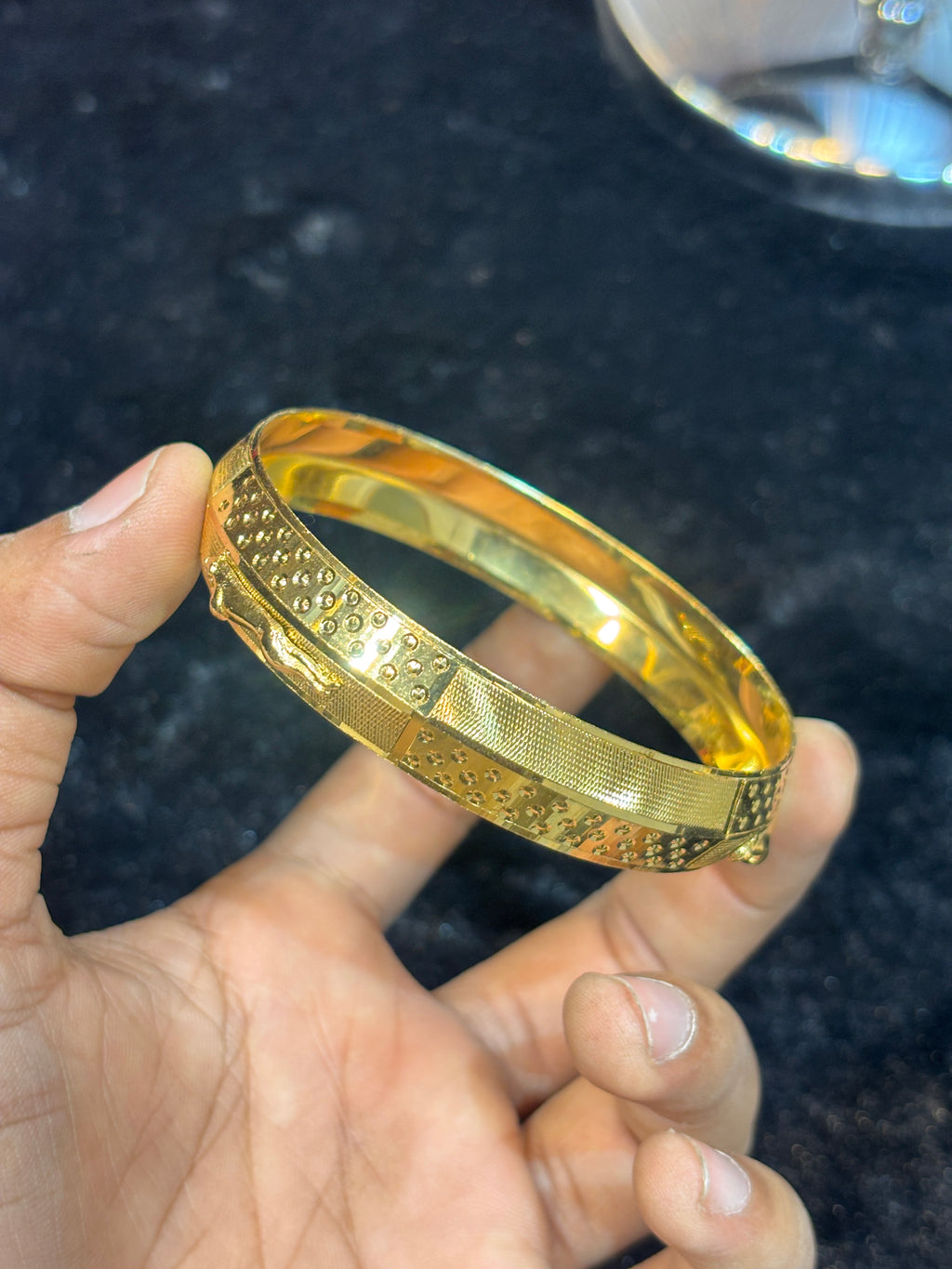 GOLD PLATED JAGUAR KADA....🔥✅