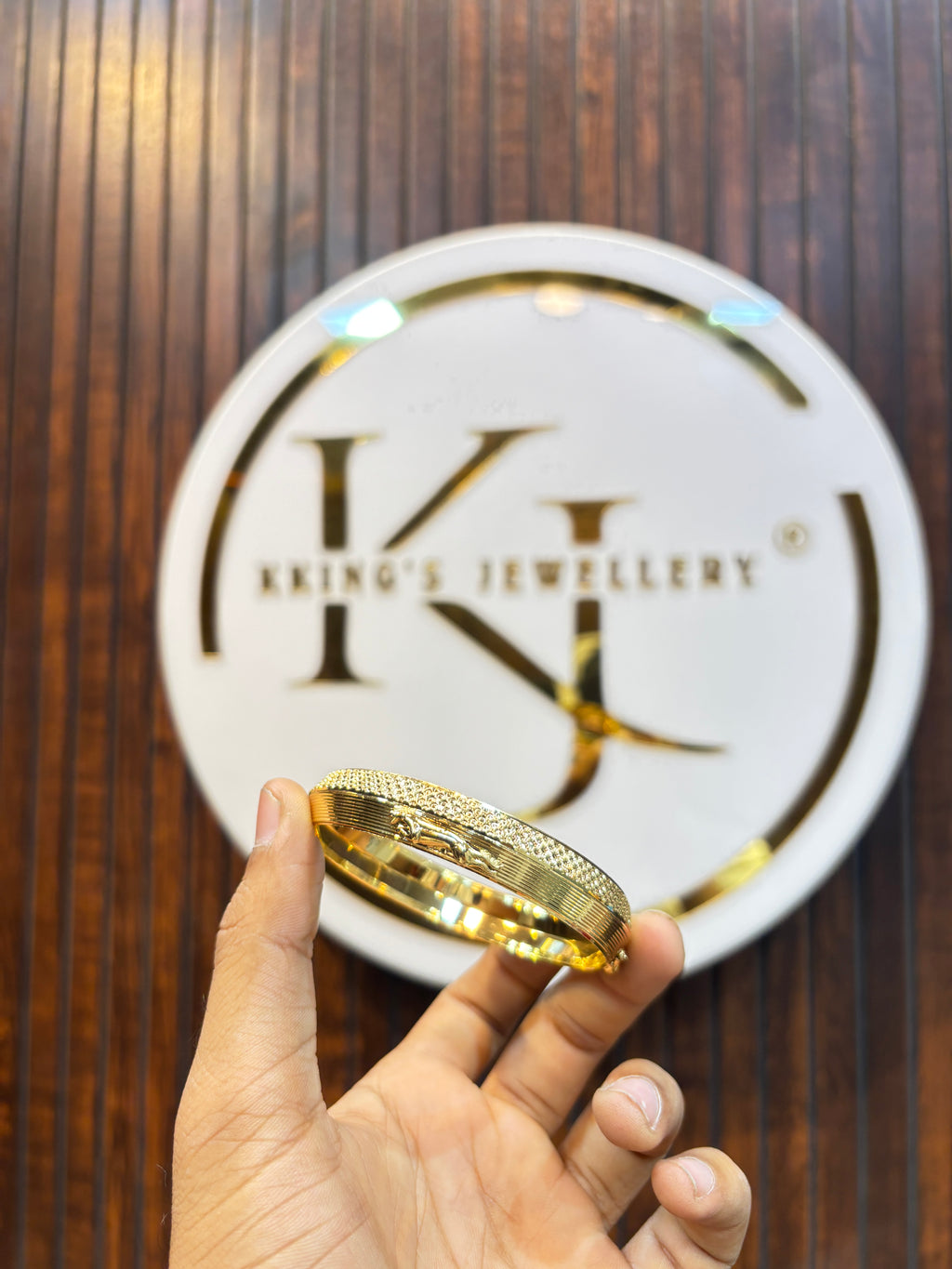 GOLD PLATED JAGUAR KADA....🔥✅