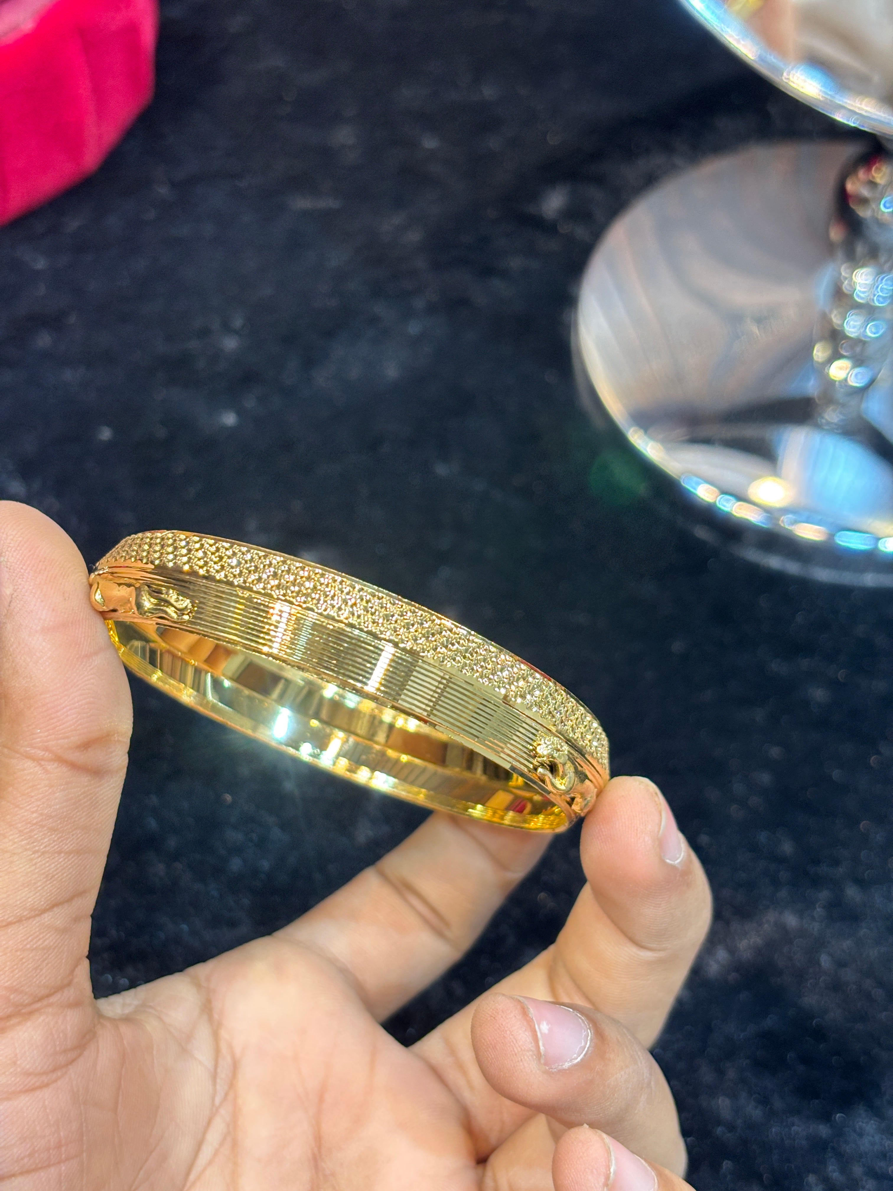 GOLD PLATED JAGUAR KADA....🔥✅