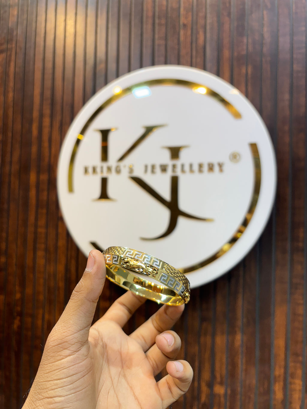 GOLD PLATED JAGUAR KADA....🔥✅