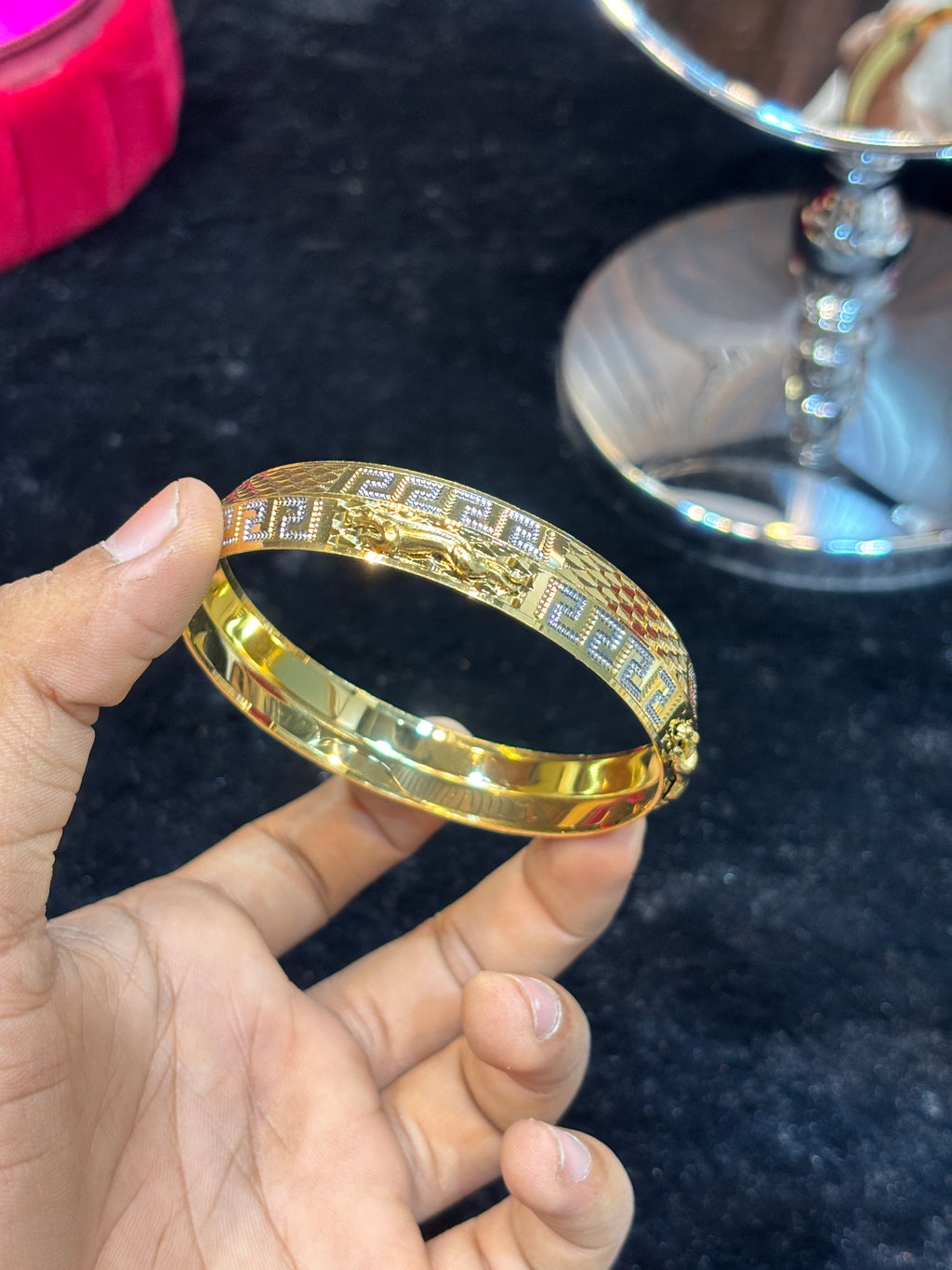 GOLD PLATED JAGUAR KADA....🔥✅