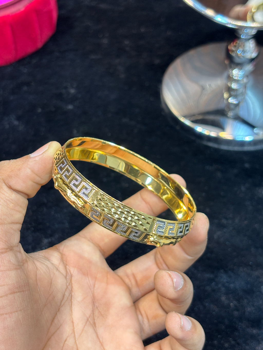 GOLD PLATED JAGUAR KADA....🔥✅